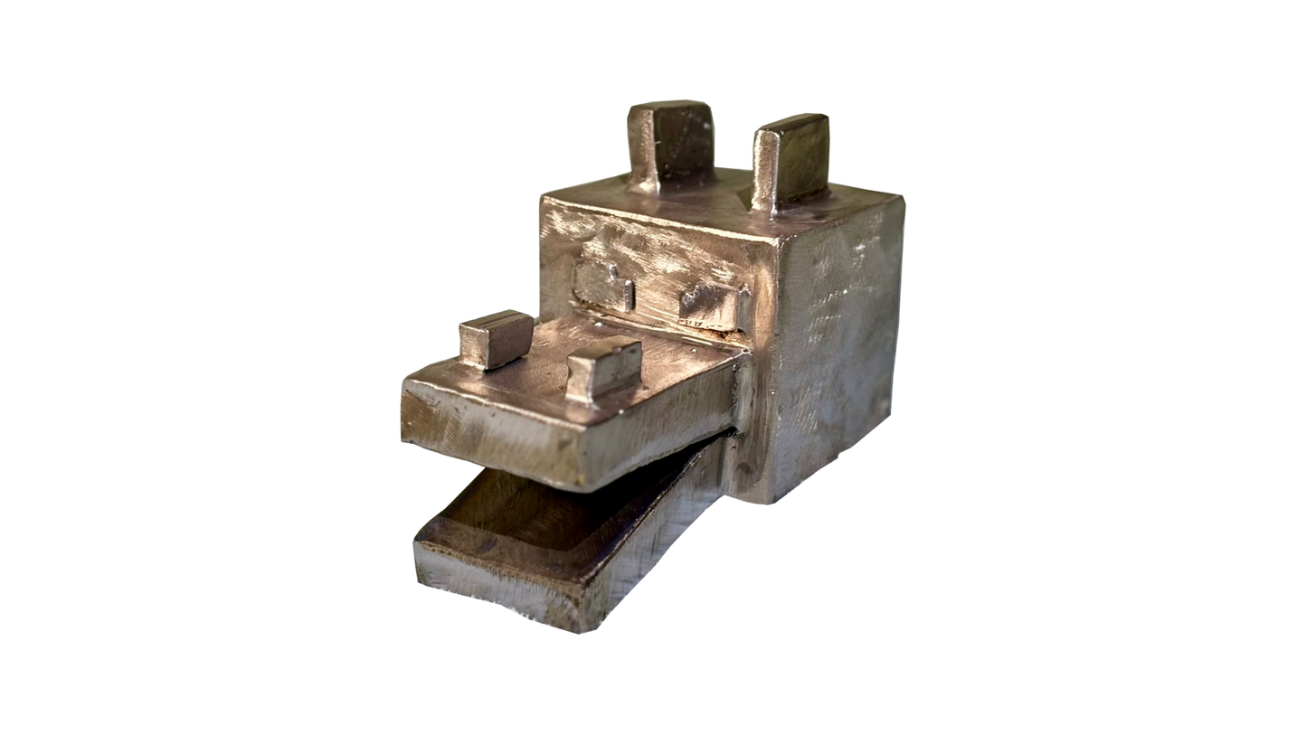 Minecraft Inspired Metal Dragon Head